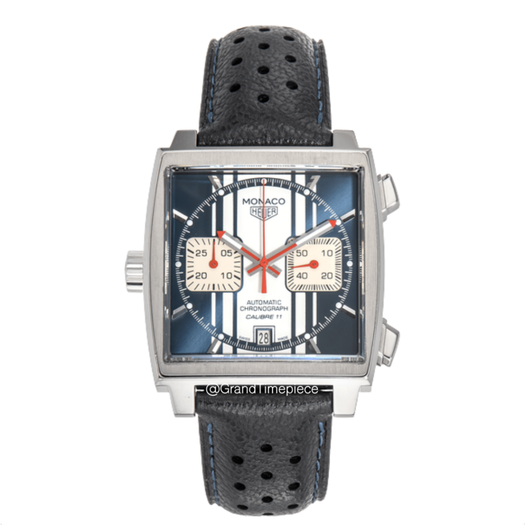 TAG HEUER MONACO CALIBRE 11 “STEVE McQUEEN RACING STRIPING” BOUTIQUE EDITION 39MM – CAW211D.FC6300 UNWORN