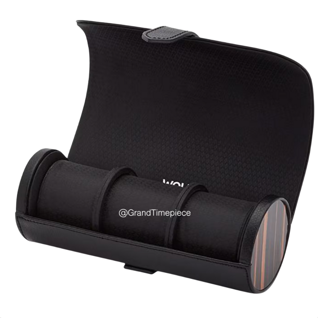 WOLF ROADSTER TRIPLE WATCH ROLL – EBONY MACASSAR 477856