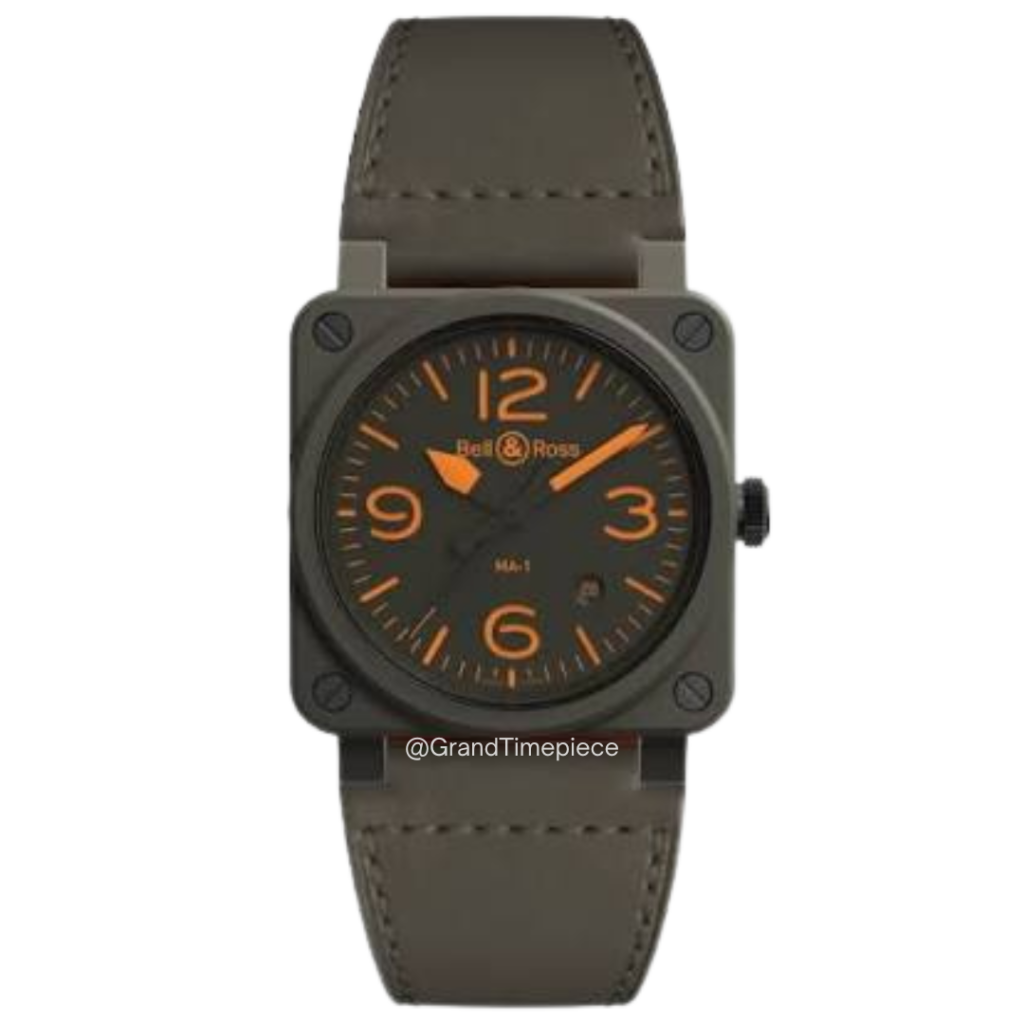 BELL & ROSS BR 03-92 MA-1 42MM – BR0392-KAO-CE/SCA